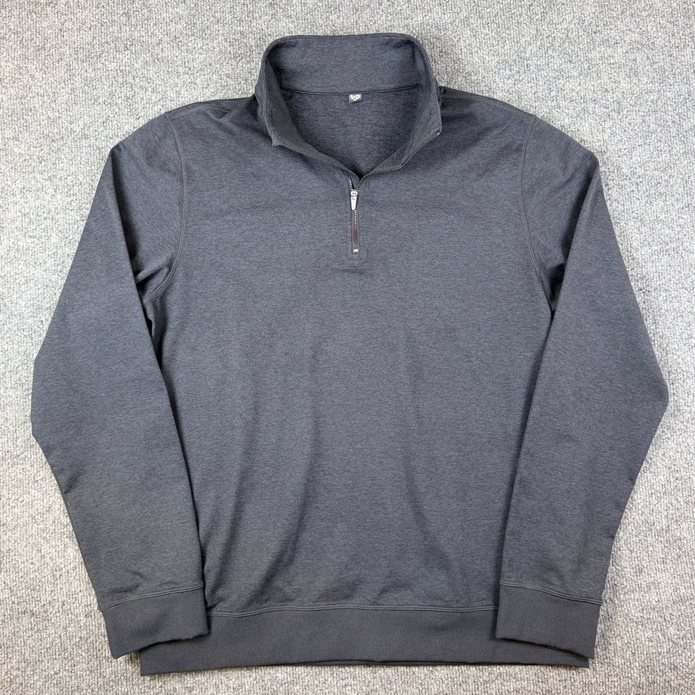 Vuori Coronado Half Zip Mens L Blue Gray Heather Sweatshirt Pullover V253
